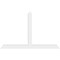 Ekena Millwork Portland Architectural Grade PVC Gable Bracket, 96"W x 60"H x 4"D x 6"F, 15/12 Pitch GBP096X60X0406POR00 - alternate 2